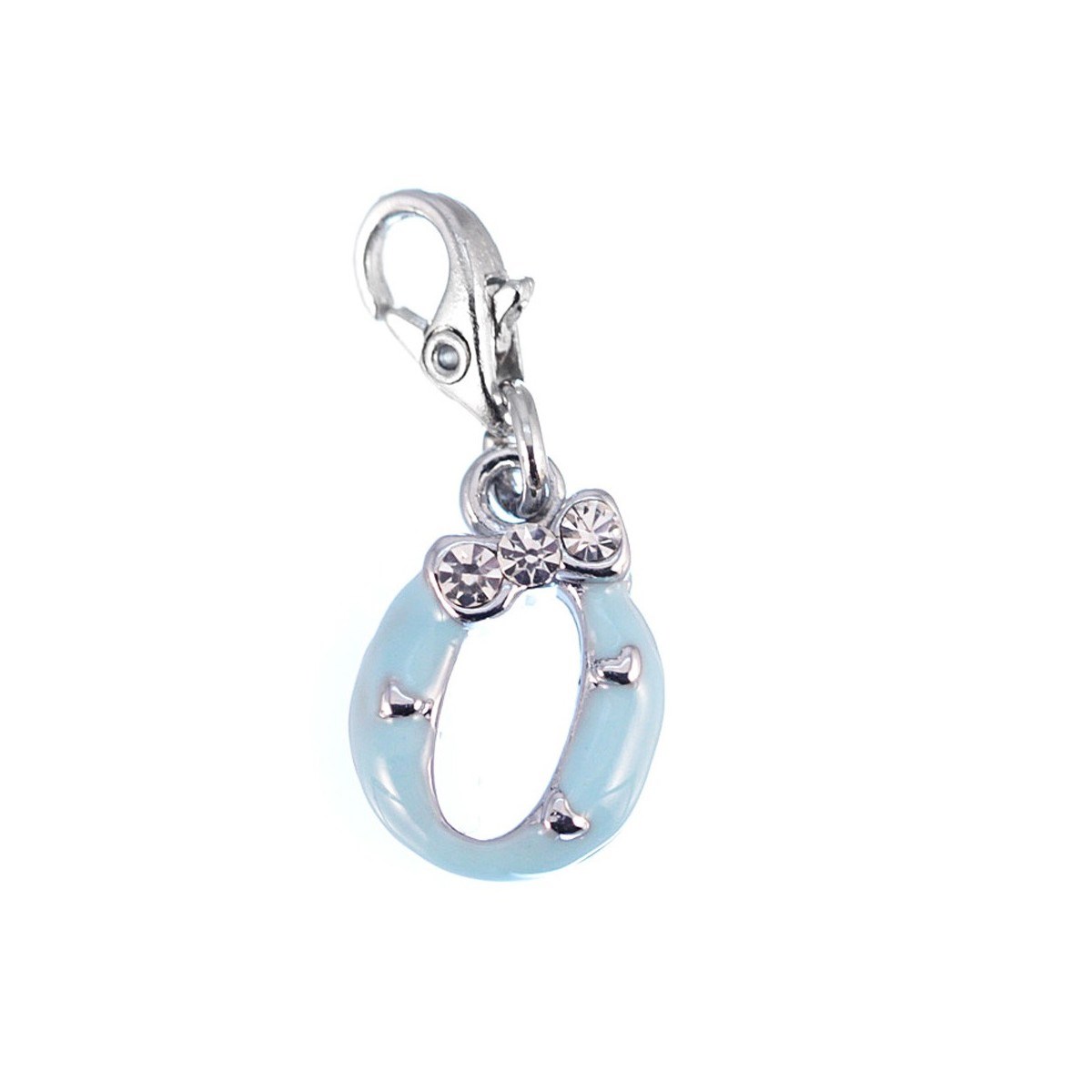 Charm Lettre O bleu SC Crystal