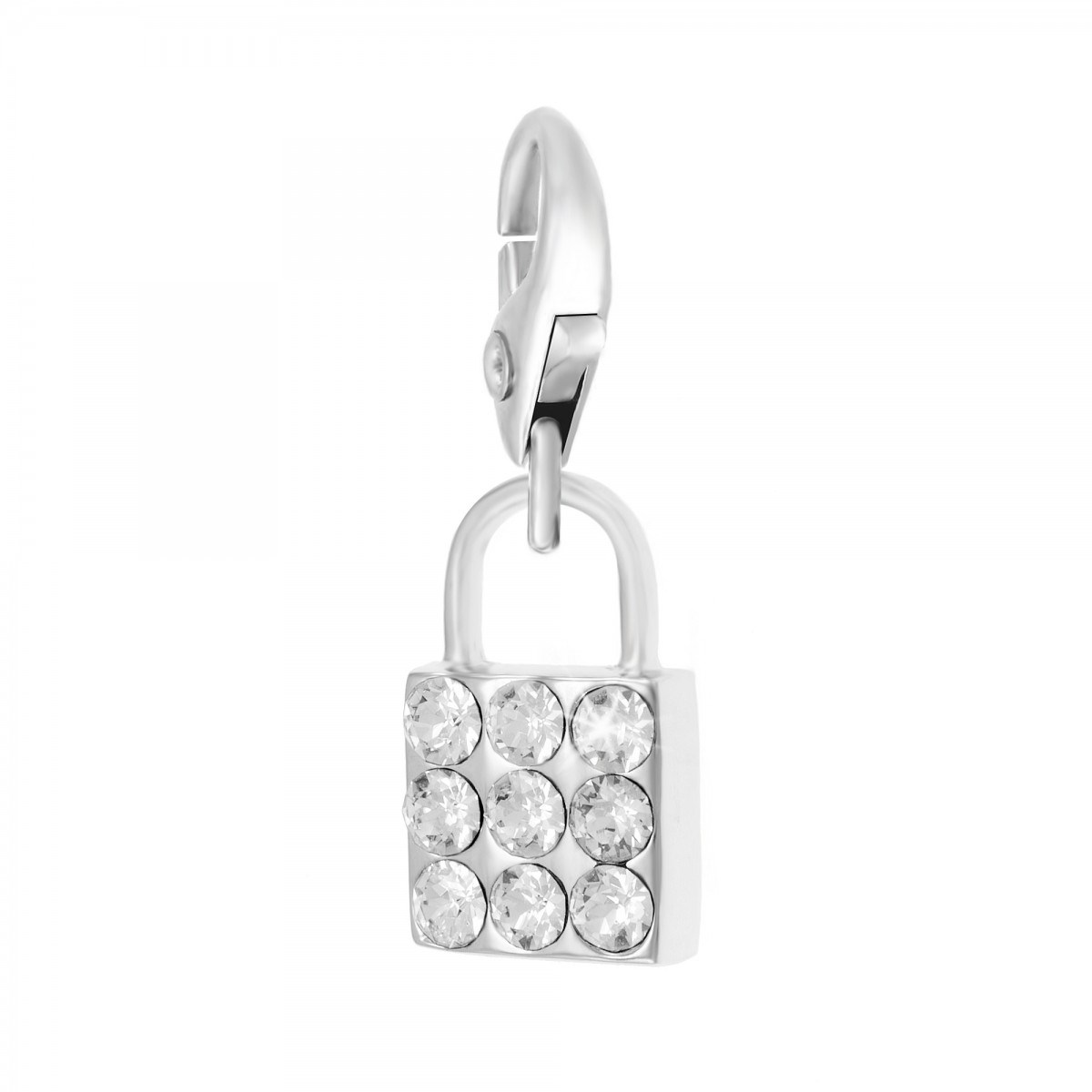 Charm cadenas SC Crystal orné de Cristaux scintillants