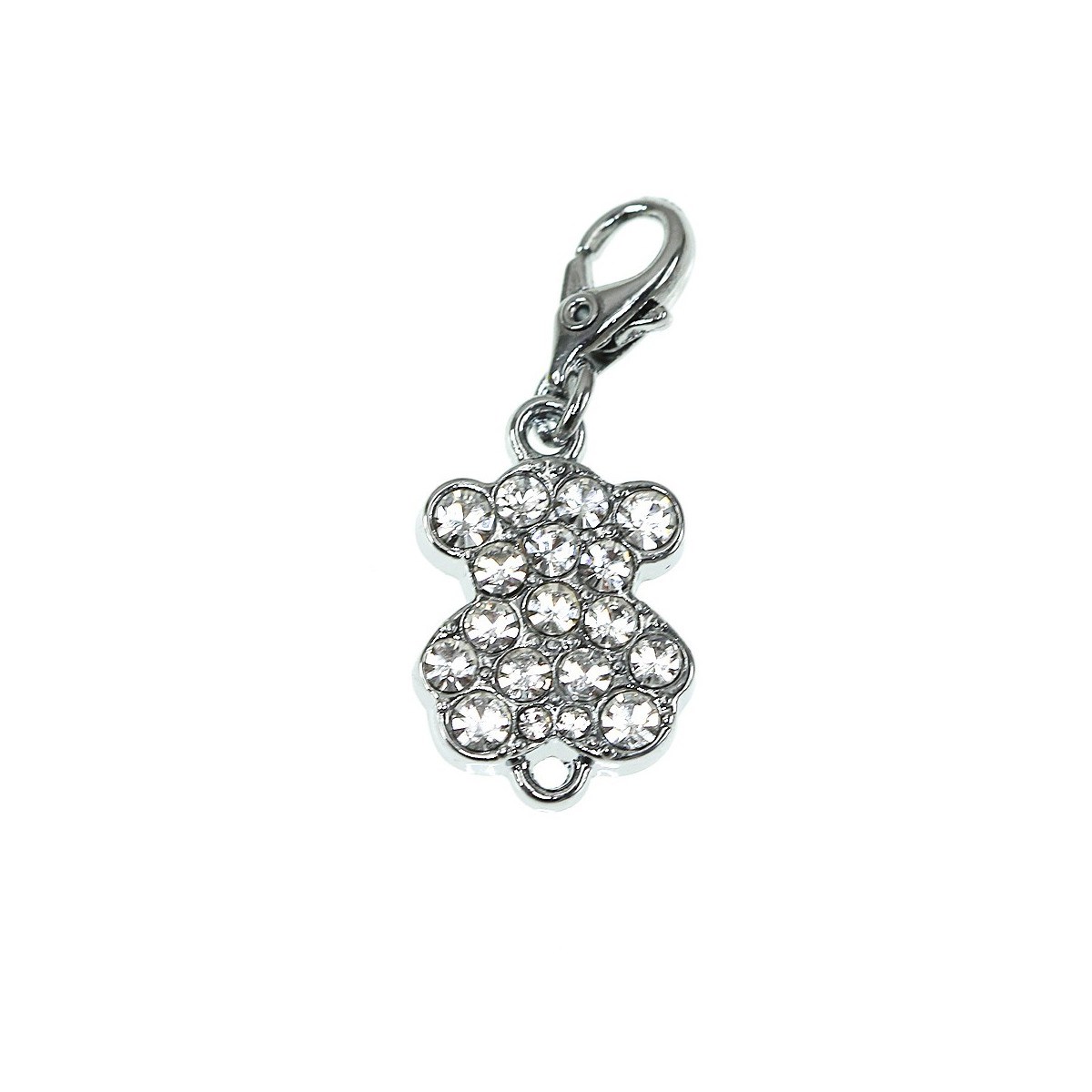 Charm nounours blanc SC Crystal