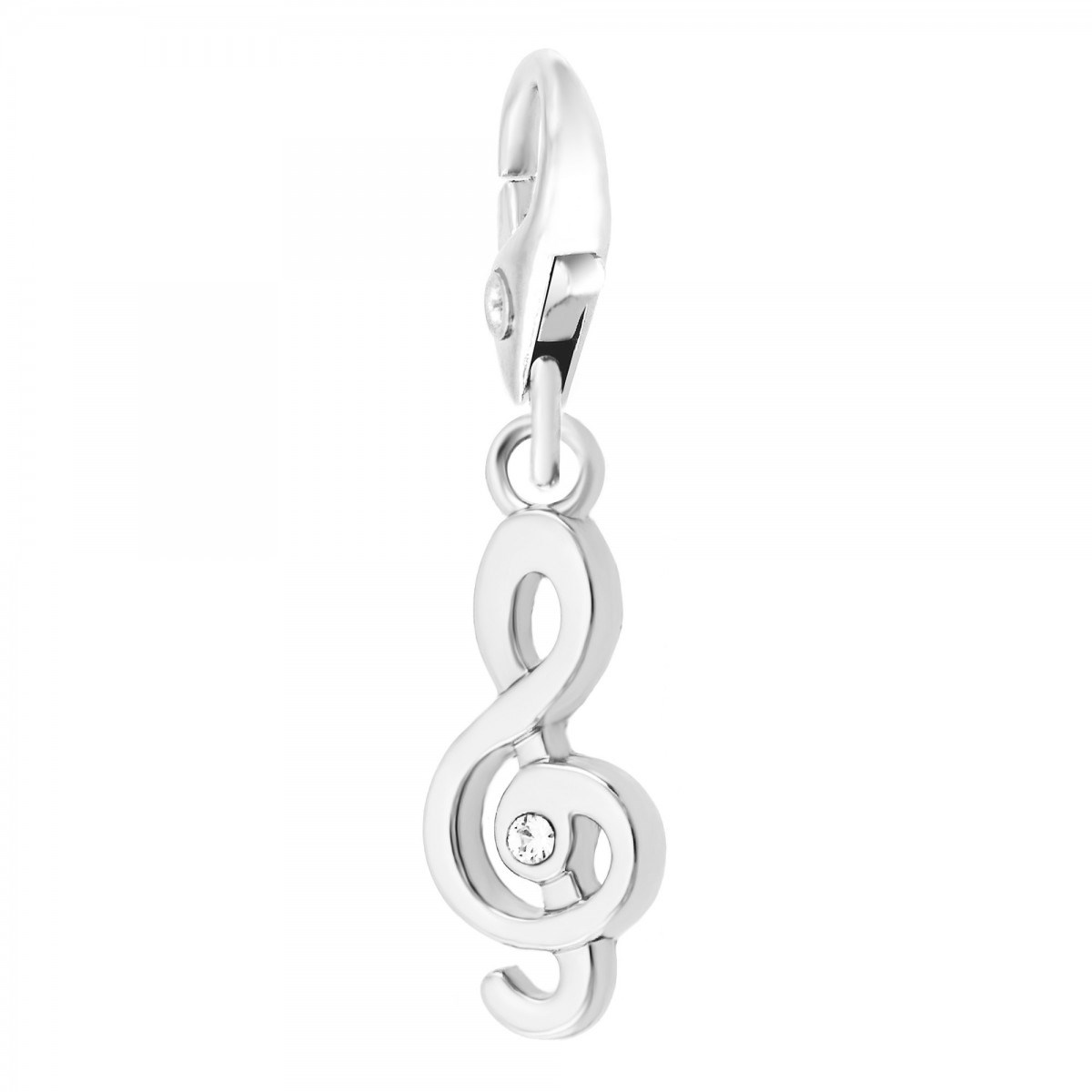 Charm clé de Sol SC Crystal orné de Cristaux scintillants