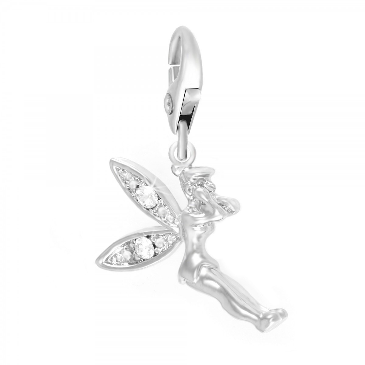 Charm fée SC Crystal orné de Cristaux scintillants
