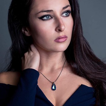 SC Kristallen halsketting met fonkelende kristallen