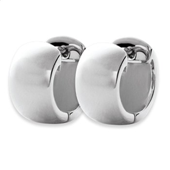 Boucles d'oreilles Brillaxis créoles larges argent