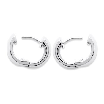 Boucles d'oreilles Brillaxis créoles larges argent