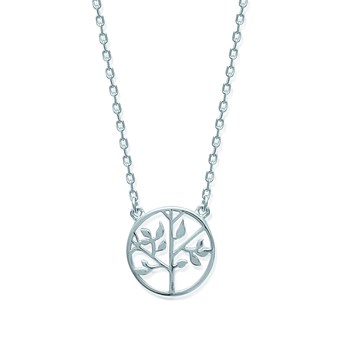 Collier Brillaxis arbre de vie argent 45cm