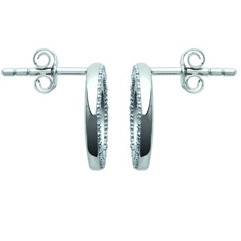 Boucles d'oreilles Brillaxis cercles empierrés
