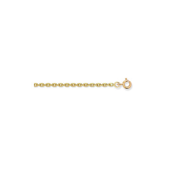 Chaîne or jaune 375/1000 maille forçat 2.1mm