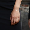 Bracelet Femme 5 Perles de culture d'eau douce Blanches AA et Or Blanc 750/1000 - vue V2