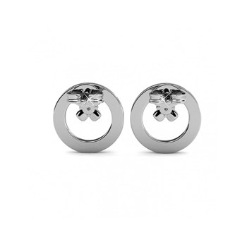 Boucles d'oreilles Eliza - Argenté et Cristal