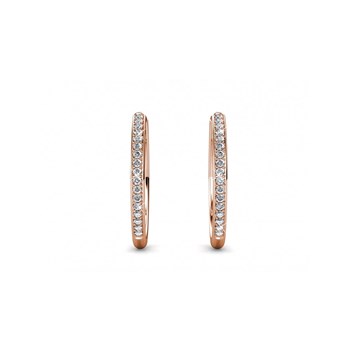 Chic Earrings - Rose Gold and Crystal