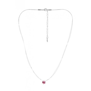 Collier Invisible - Argenté et Rose
