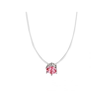 Collier Invisible - Argenté et Rose