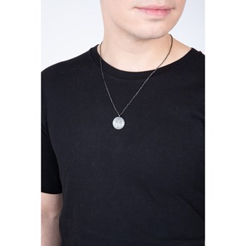 Collier mono-motif en Acier 316L - gris mat