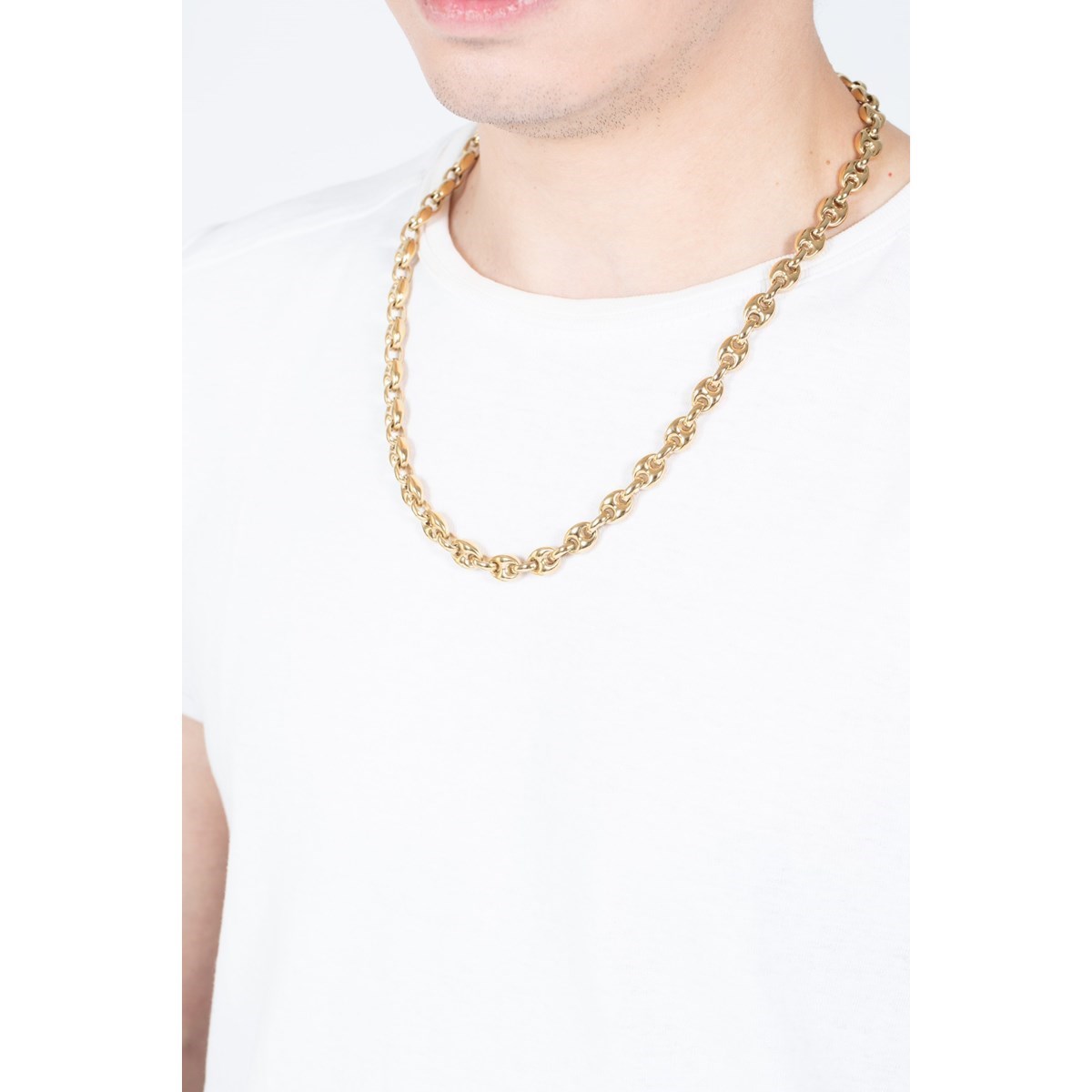 Collier en Acier 316L - jaune brillant - vue 3