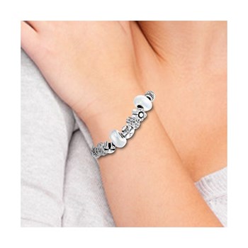 SC Crystal beaded bracelet with sparkling crystals