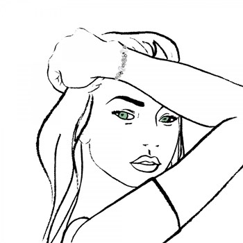 SC Crystal beaded bracelet with sparkling crystals