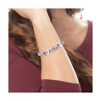 SC Crystal beaded bracelet with sparkling crystals