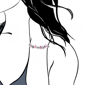 SC Crystal beaded bracelet with sparkling crystals