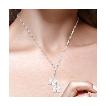 SC Kristal vlinderketting met fonkelende kristallen