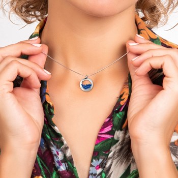 SC Crystal ronde halsketting met fonkelende kristallen