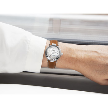 Montre Michel Herbelin Femme Bracelet Cuir Boitier Acier