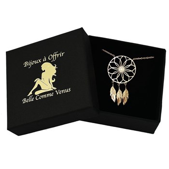 Dreamcatcher necklace 750 gold-plated 3 microns