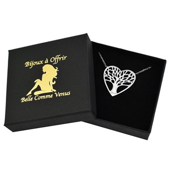 Tree of life heart necklace Silver 925 Rhodium