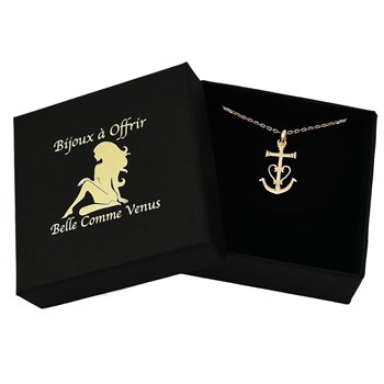Necklace Camargue Cross Gold plated 750 3 microns