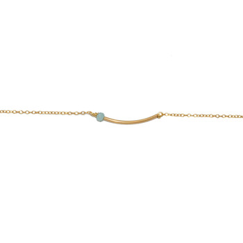 Bracelet pierre de crystal- Or rempli/gold filled
