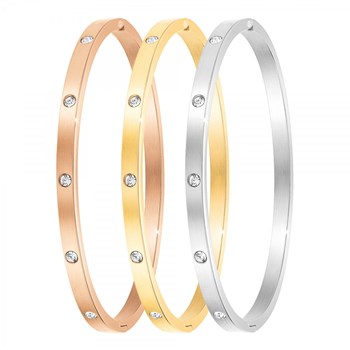 Montre Lara SC Crystal ornée de 48 Cristaux scintillants et ses 3 Bracelets en acier inoxydable