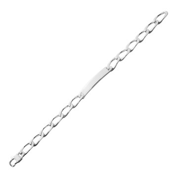 Gourmette Homme 19 cm - Argent 925 - Largeur 6 mm