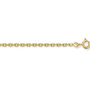 Chaine or jaune 9 carats maille forçat 1.7mm