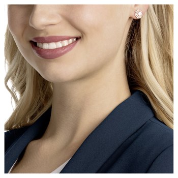 Boucles d'oreilles Swarovski Sunshine rosées