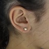 Boucles d'oreilles coquillage Plaqué OR 750 3 microns - vue V2