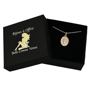 Virgin Mary medal necklace Gold-plated 750 3 microns