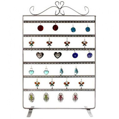 Cuivre Porte Bijoux Cadre Porte Boucle doreille 6 Rangs 72 Paires