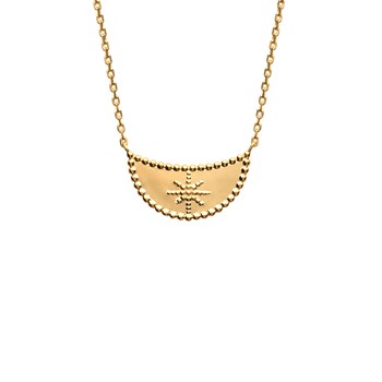 Yellow gold or silver plated necklace CELESTE - Bijoux Privés Discovery
