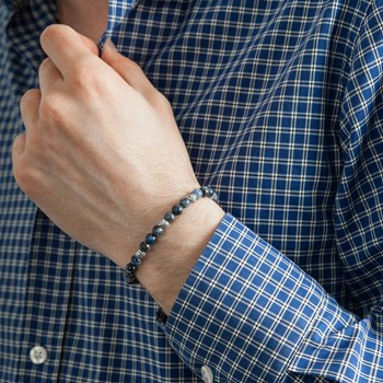 Bracelet pierres naturelles sodalite africaine - Lauren Steven