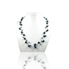 Collier Femme 3 rangs Nylon Invisible en Argent 925 et Perles de culture Blanc ou Noir - vue V1