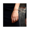 Bracelet Femme Perles de culture d'eau douce Blanches 5-6 mm et Fermoir Or Blanc 750/1000 - vue V2