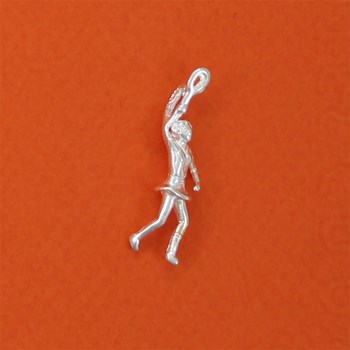 Pendentif joueuse de tennis - Argent massif