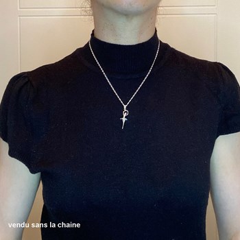Pendentif danseuse bras en couronne - Argent massif