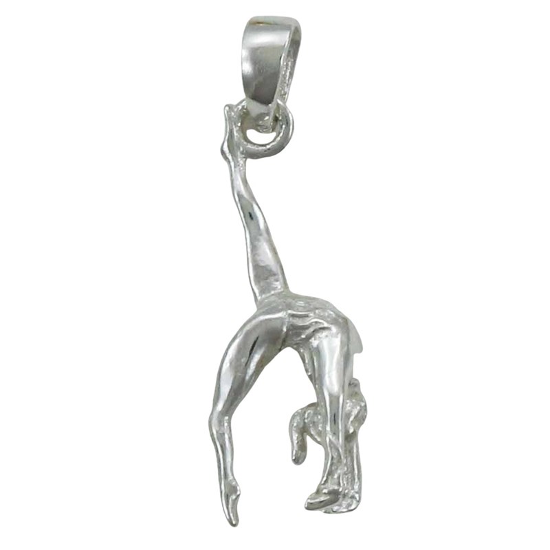 Pendentif gymnaste en Y - Argent massif