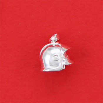 Pendentif casque de pompier - Argent massif