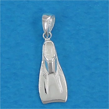 Pendentif petite palme en argent massif - Argent massif
