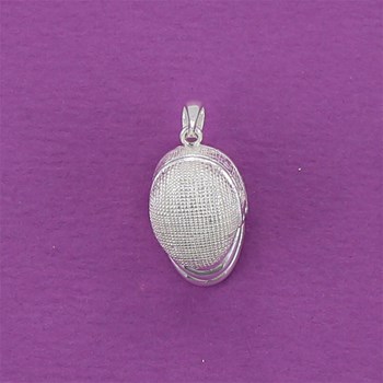 Pendentif masque d'escrime - Argent massif