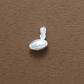 Pendentif ballon de rugby - Argent massif
