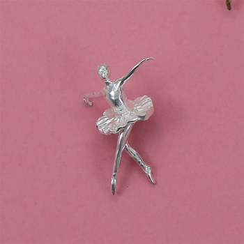 Pendentif danseuse sur les pointes - Argent massif