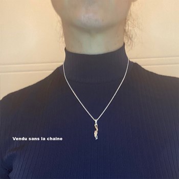 Pendentif plongeur - Argent massif
