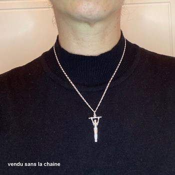 Pendentif gymnaste masculin GAM barre fixe ARTICULE - Argent massif
